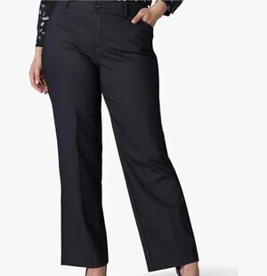 Lee Flex Motion Comfort Black Pocket Trouser Work Pant Women Plus Size 20